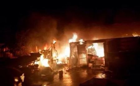 احتراق محمص في كفركنا واخلاء 7 عائلات من منازلهم