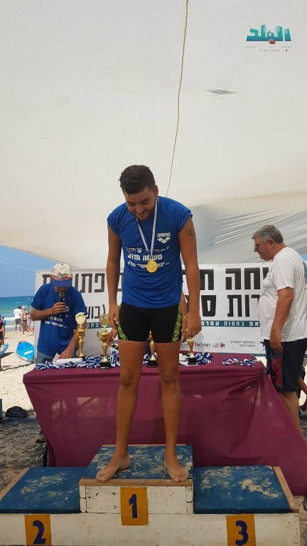 برطعة | السباح يوسف كبها يحصد ميدالية في سباق 3000 متر