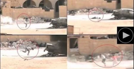 فيديو ..طفل سوري بطل يصيبه قناص ولكنه ينقذ شقيقته من القنص