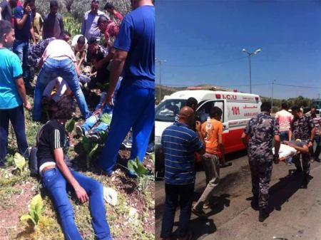 مصرع 3 اشخاص واصابات عديدة في حادث سير جنوب جنين