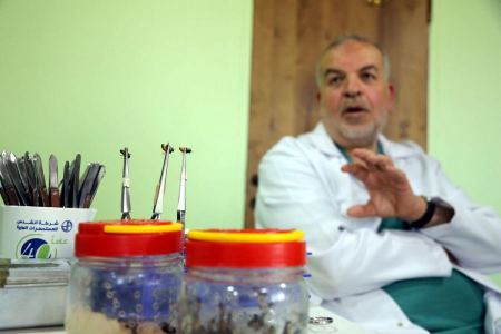 طبيب من الخليل يعالج المرضى بلسعات النحل 