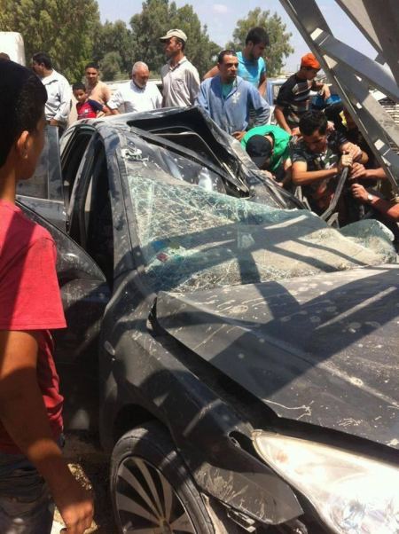 مصرع السيدة حنان كميل ( 45 عاما ً ) من جنين في حادث سير ذاتي