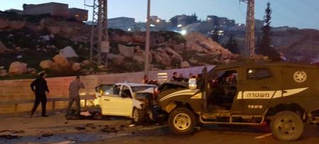 اصابة 3 فلسطينيين بنيران الاحتلال بعد عملية دهس بالقرب من مستوطنة معاليه ادوميم