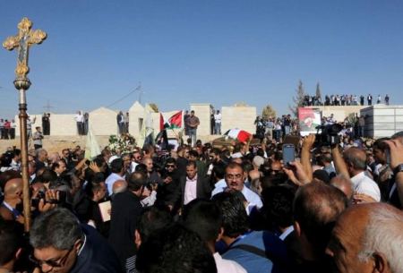 طارق عزيز يوارى الثرى في مدينة مأدبا الأردنية