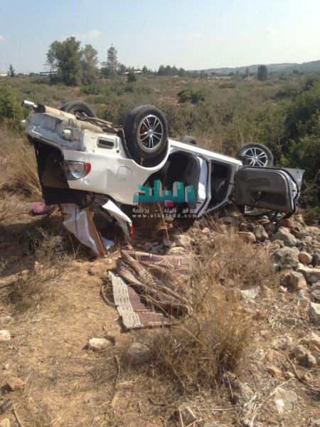 حادث سير ذاتي في المدخل الغربي لـ برطعة