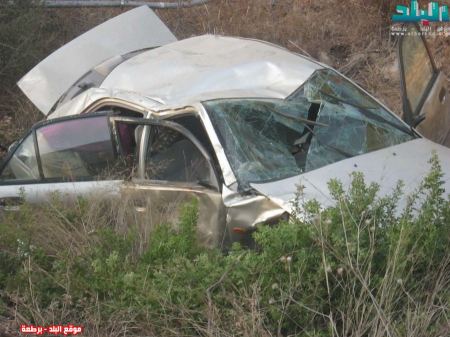 برطعة | ويستمر المسلسل ... حادث سير ذاتي على مدخل برطعة الشمالي واصابتان طفيفتان