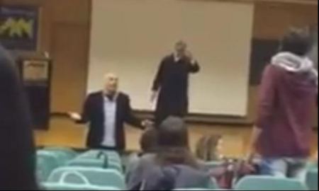 طلاب عرب في جامعة حيفا يعترضون سياسي مصري يدعو للتطبيع