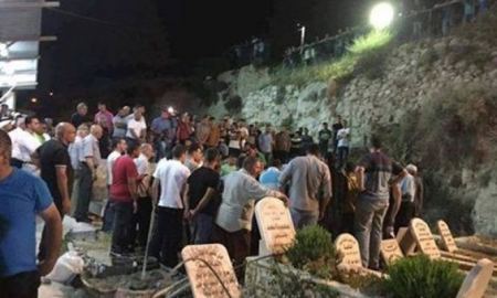 تشييع جثماني الشهيدين معتز عويسات وفدوى أبو طير في القدس المحتلة