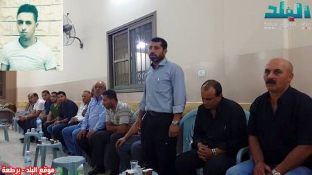 برطعة | وفد من أهالي برطعة يقدم واجب العزاء لأهل الفقيد احمد بلال شايب من دير الغصون