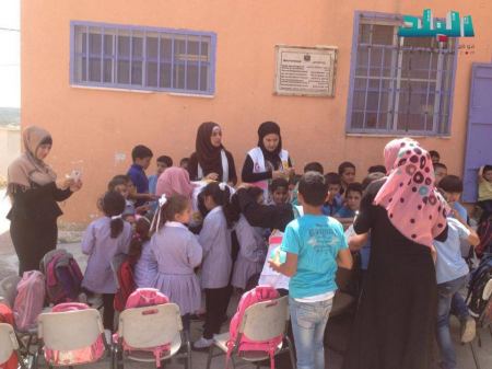 برطعة : الاغاثة الطبية تقدم فعالية صحية ترفيهية في مدرسة الفاروق الاساسية