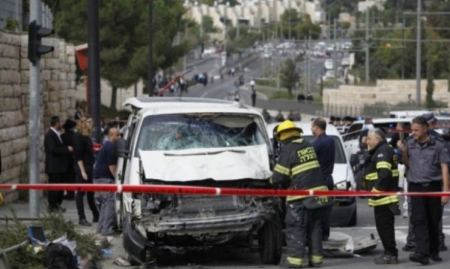 اصابة جندي اسرائيلي تعرض لعملية دهس شمال رام الله