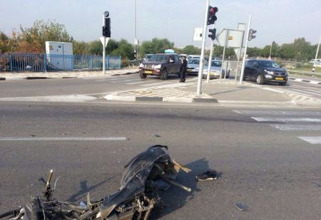 اصابة سائق دراجة من جلجولية بحادث على خلفة قومية