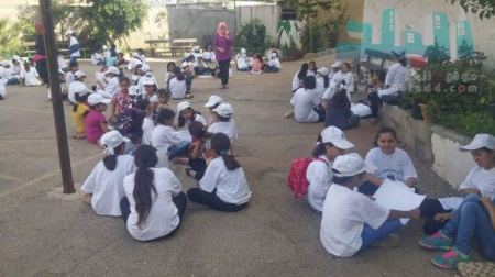 برطعة | مدرسة البنات الثانوية تنظم مخيما صيفياً في باحات المدرسة