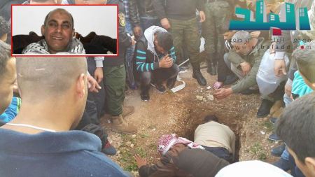 برطعة | فيديو ... وفد شبابي من برطعة يشارك في جنازة الشهيد أيمن جرادات
