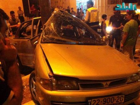 صور .... اصابة خطيرة في حادث سير بالخليل 