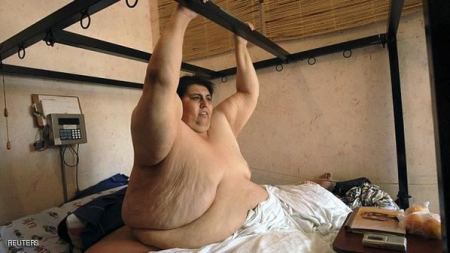 وفاة مانويل أوريبي الرجل الاكثر بدانة في العالم 