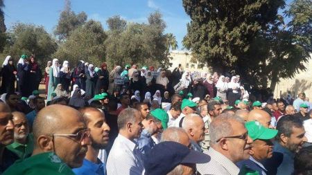 المئات يلبون نداء النفير في المسجد الاقصى