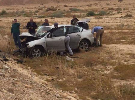 مصرع شخص واصابات متفاوتة في حادث سير بالقرب من مدينة ايلات