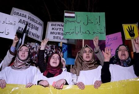 احتجاجات في مدن تركية ضد احكام الاعدام في مصر