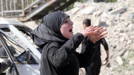 قصف على بلدة المليحة المحاصرة في الغوطة الشرقية وأنباء عن 22 قتيل