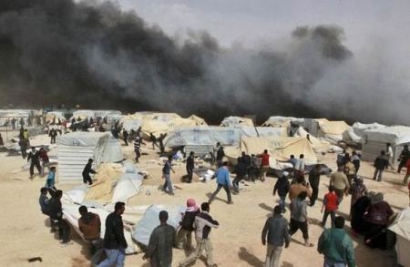مخيم الزعتري : مواجهات بين الامن واللاجئين 
