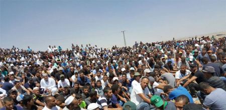جنازة مهيبة للمرحوم محمد أبو حامد من بلدة كسيفة 