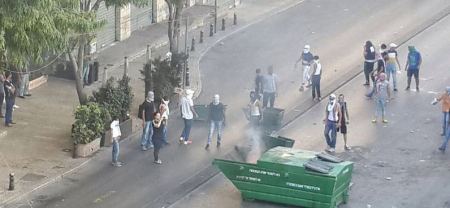 طمرة تشهد مظاهرة احتجاجية ومواجهات مع الشرطة 
