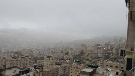 حالة وفاة وشلل شبه تام في فلسطين بسبب العاصفة 