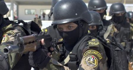 قوة نخبة نسائية في حرس الرئيس محمود عباس