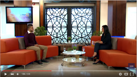 برطعة | فيديو ... حوار مع السباح يوسف عثمان كبها على قناة مساواة الفضائية